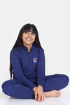 Zivame Girls Disney Knit Cotton Pyjama Set - Bellwether Blue — thumbnail 4